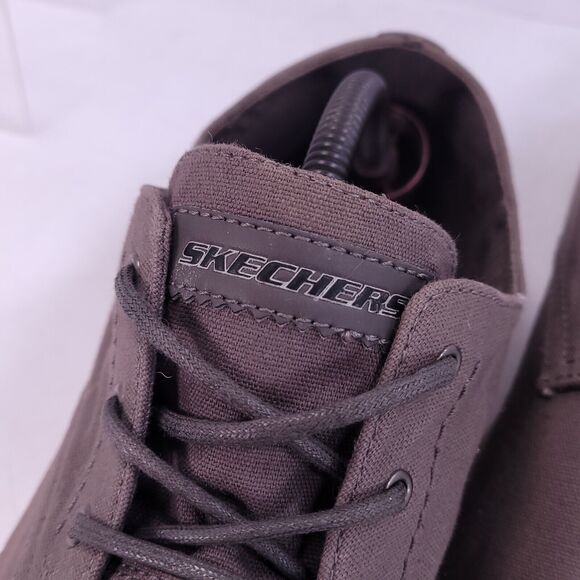 Skechers Casual Lace Up Athletic Shoe Mens Size 10.5 62132 Gray White - Picture 8 of 9